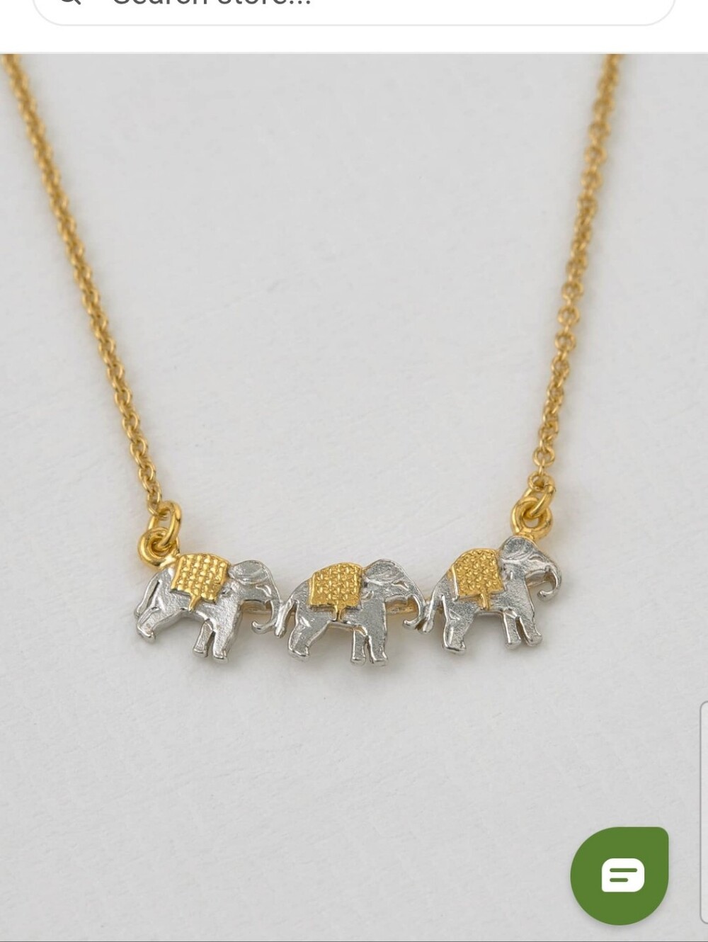 Alex Monroe Marching Elephants Necklace